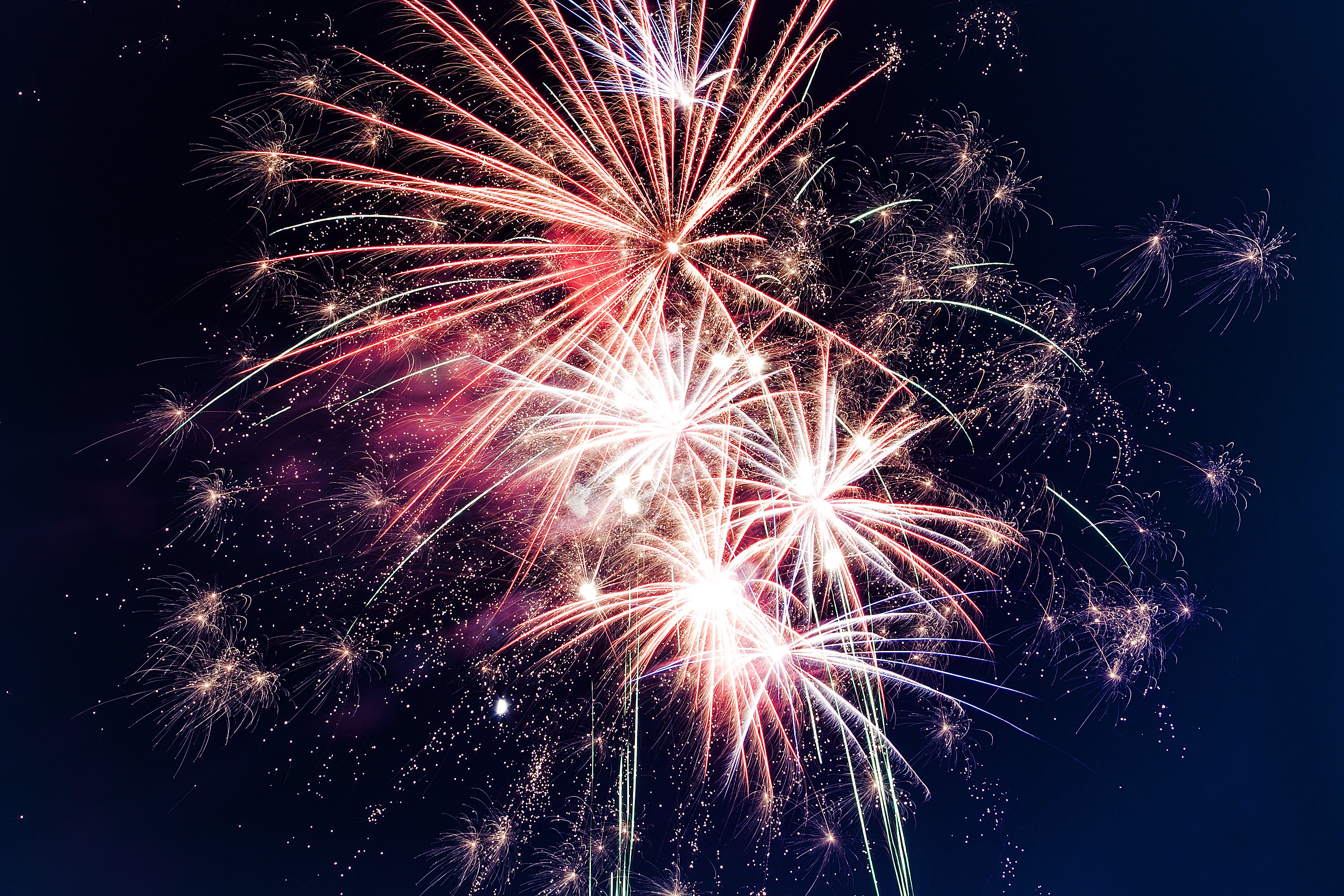 Canva - Low-angle Photo of Fireworks